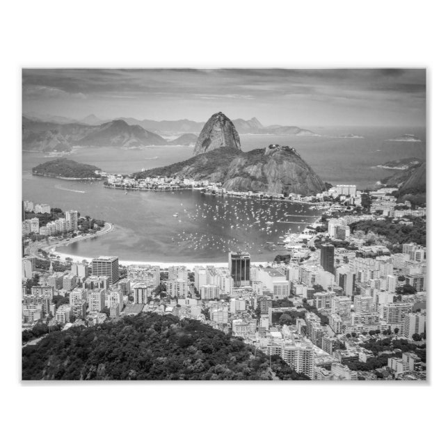 Foto Vista aérea B&W do Rio de Janeiro (Frente)