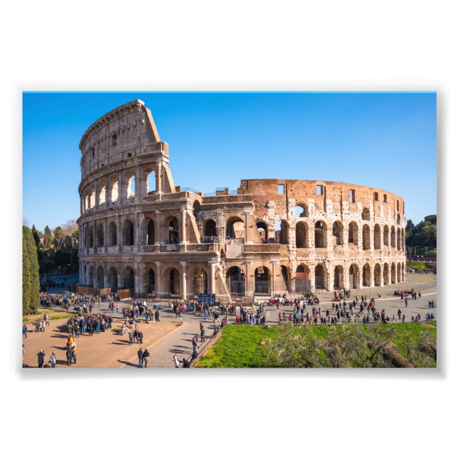 Foto Vista aérea Colosseum ou Coliseum Roma Itália (Frente)