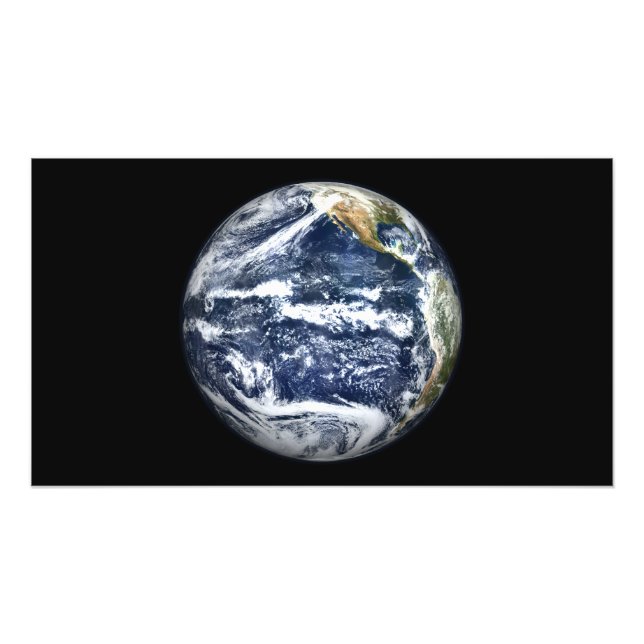 Foto Vista da Terra do Cheio centrada sobre o Pacífico  (Frente)