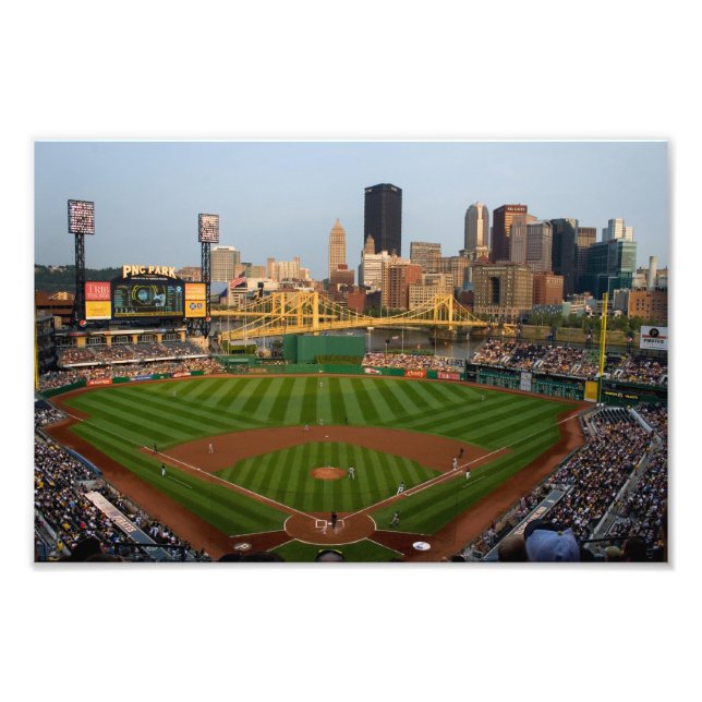 Foto Vista de Baseball de Impressões de Pittsburgh (Frente)