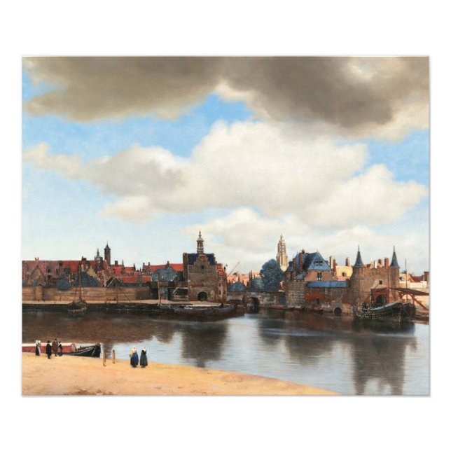 Foto Vista de Delft por Johannes Vermeer (Frente)