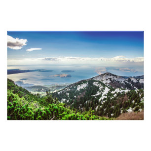 Foto Vista do mar das montanhas
