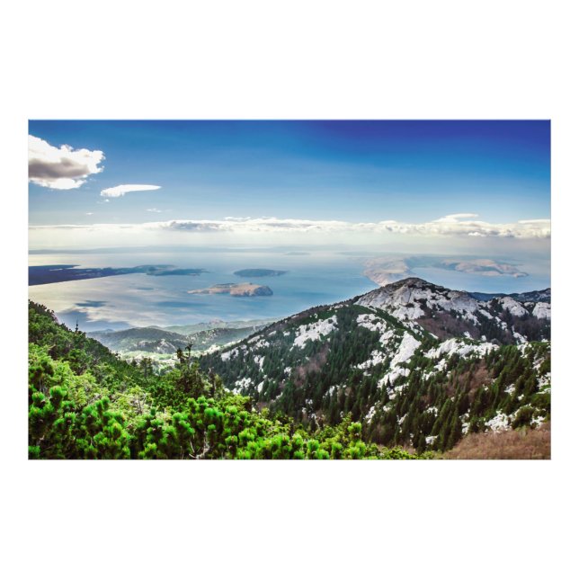 Foto Vista do mar das montanhas (Frente)