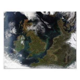 Foto Vista satélite de Europa do Norte