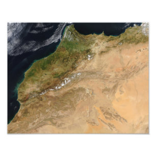 Foto Vista satélite de Marrocos