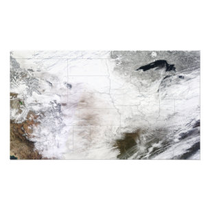 Foto Vista satélite de uma tempestade maciça do inver