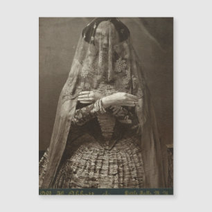 Foto vitoriana fantasma de Morto vestida