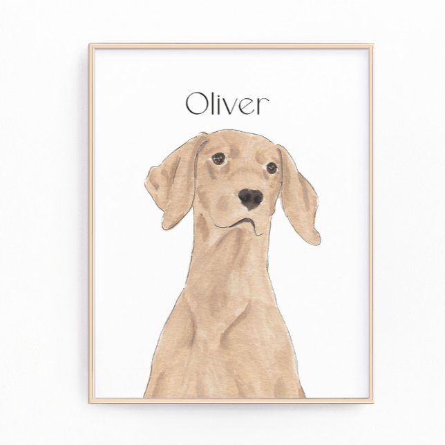 Foto Vizsla Art Personalizado (Criador carregado)