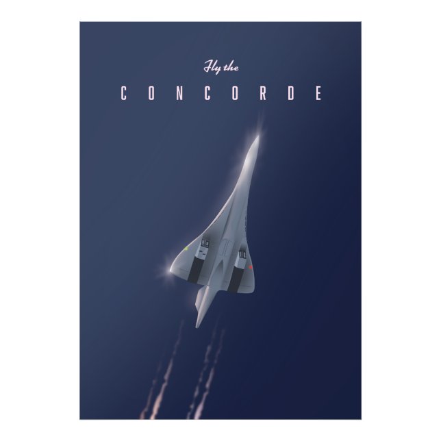 Foto Voar O Poster de viagens Concorde (Frente)