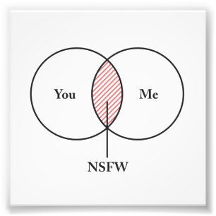 Foto Você e eu NSFW Venn Diagrama