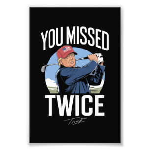 Foto Você Errou Duas Vezes Golfe 2024 Voto Trump Errou