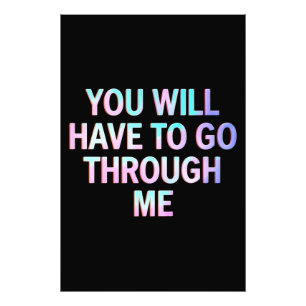 Foto Você Vai Ter Que Passar Por Mim LGBTQ Trans Engraç