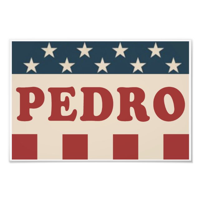 Foto Votar na Campanha de Retrô de Pedro Clássico Vinta (Frente)