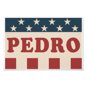 Foto Vote no Pedro Campanha Clássica Vintage Retro
