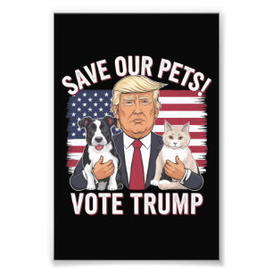 Foto Vote Trump Salve Nossos Animais de Estimação Gatos