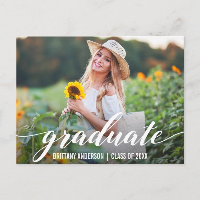 Foto W de Convite de Festa de formatura de Script  (Frente)