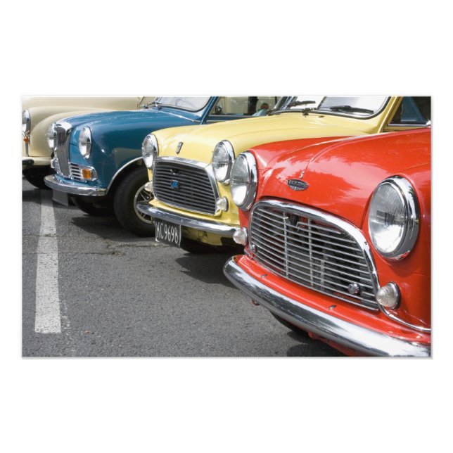 Foto WA, Seattle, carro britânico clássico. (Frente)