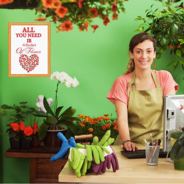 Foto Wall Art Tudo que você precisa é um Balde de Flor (Criador carregado)