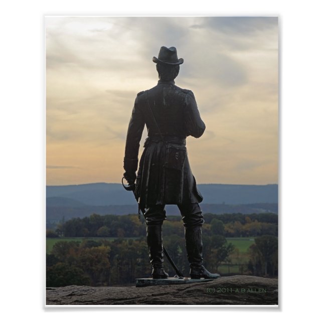 Foto Warren em Gettysburg ao pôr do sol (Frente)