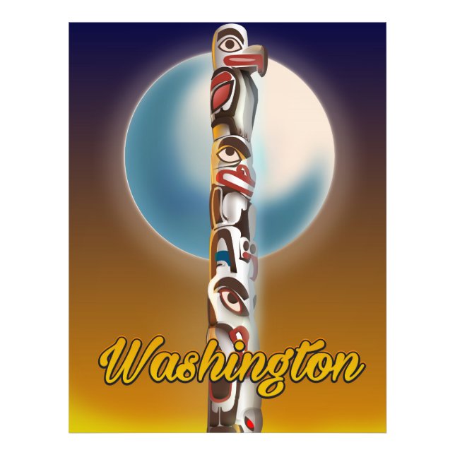 Foto Washington Totem Pole (Frente)