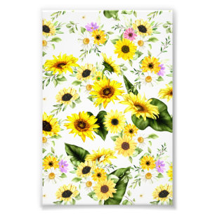 Foto Watercolor Sunflower 7