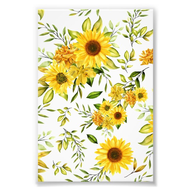 Foto Watercolor Sunflower 8 (Frente)