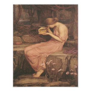 Foto Waterhouse "psique de John que abre a caixa
