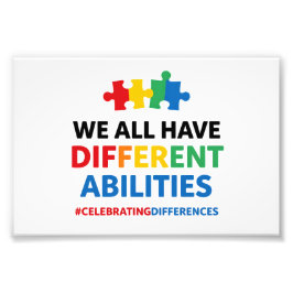 Foto We All Have Different Abilities Awareness Art
