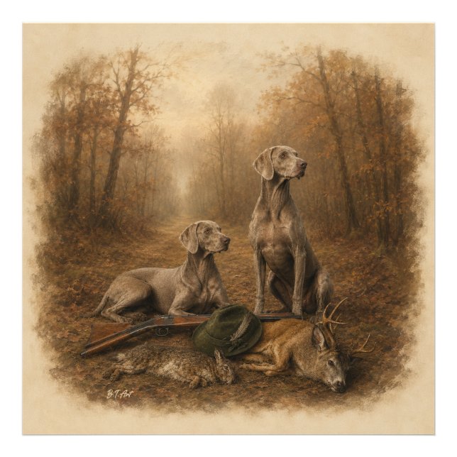 Foto Weimaraner – Caçador Fantasma Prateado (Frente)