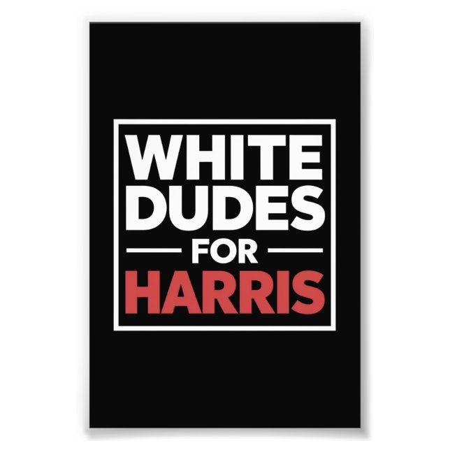 Foto White Dudes For Kamala-Harris Para 2024 Presidente (Frente)