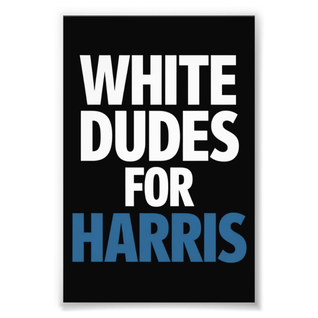 Foto White Dudes Para A Eleição De Harris Kamala Harris (Frente)
