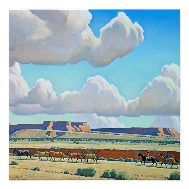 Foto "Wild Land of Navajo", por Maynard Dixon (Frente)