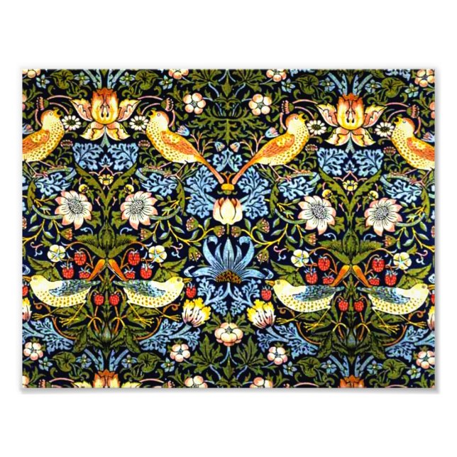 Foto William Morris, Strawberry Thief, (Frente)