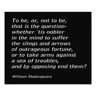 Foto William Shakespeare "Hamlet"
