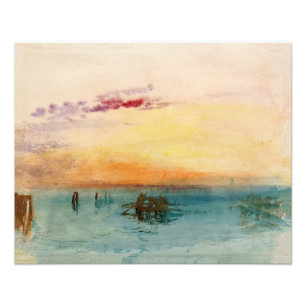 Foto William Turner - A Lagoa perto de Veneza ao Pôr-do