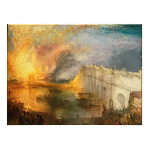 Foto William Turner - A Queima do Parlamento