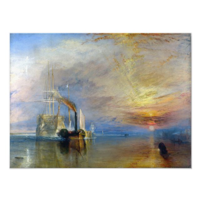 Foto William Turner - O Fighting Temeraire (Frente)