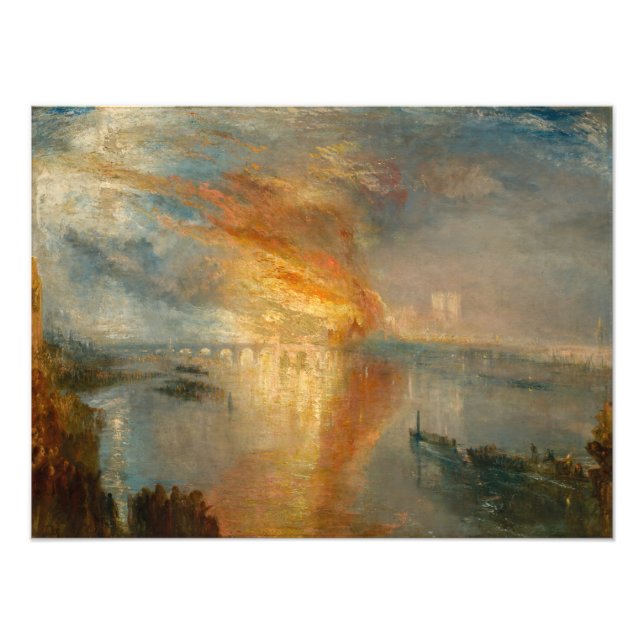 Foto William Turner - The Burning of the Parliament (Frente)