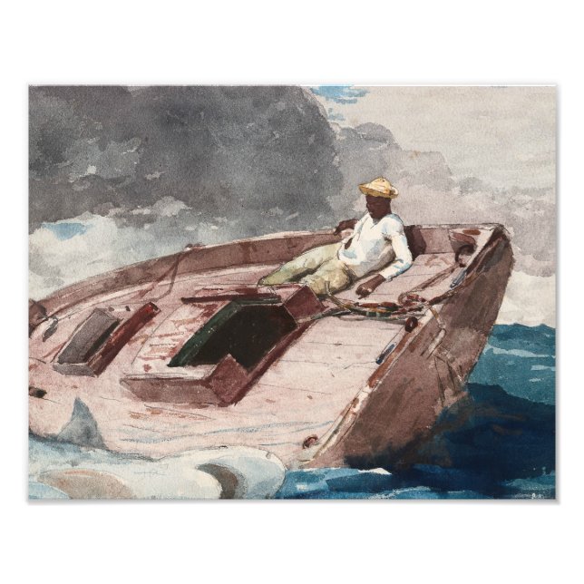 Foto Winslow Homer - A Corrente do Golfo (Frente)