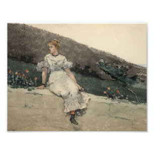 Foto Winslow Homer - a parede do jardim