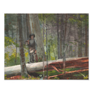 Foto Winslow Homer - Hunter no Adirondacks