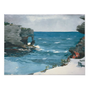 Foto Winslow Homer - Shore Rocky, Bermudas