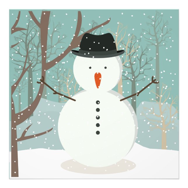 Foto Winter Snowman (Frente)