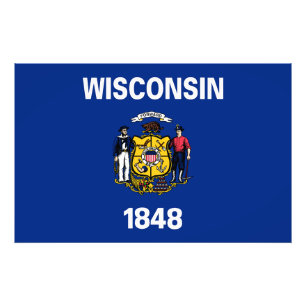 Foto Wisconsin State Flag USA