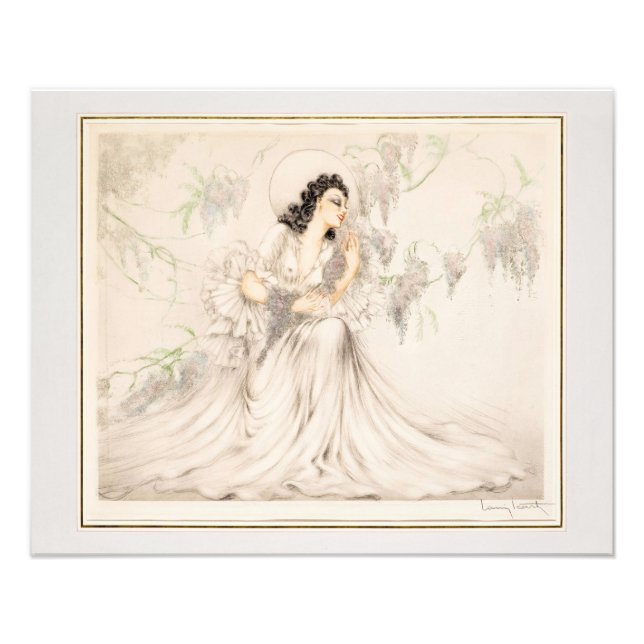 Foto Wisteria, 1940, por Louis Icart (Frente)