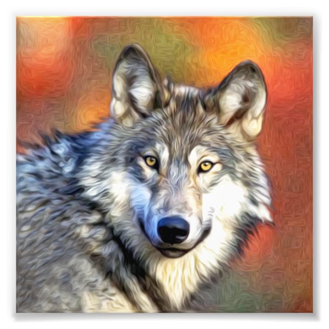 Foto Wolf Art Painting (Frente)
