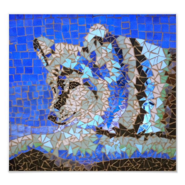 Foto Wolf Mosaic (Frente)