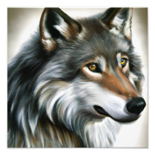 Foto Wolf Painting