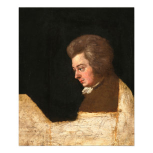 Foto Wolfgang Amadeus Mozart, Retrato Inacabado, 1789
