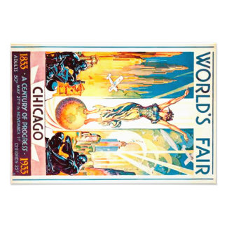 Foto World Fair Chicago 1933 Advertisement Poster